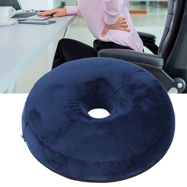 Almohada De Donas, Espuma Azul Marino Espuma Transpirable Sin Asiento Central De Donas Para Hemorroides Para Hemorroides