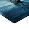 thumbnail image 2 of Ambesonne Pirate Ship Fitted Sheet 2 Pcs Set, Night Sky Ocean, King, Pale Blue Dark Blue, 2 of 3