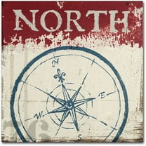 Trademark Fine Art "Nautical I Red" Canvas Art by Wellington Studio