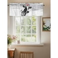 thumbnail image 2 of Farmhouse Cow Curtain Valances for Windows, Watercolor Animal Botanical Flowers Kitchen Valance Window Treatment, Light Filtering Block Curtains for Bathroom/Bedroom/Living Room 60'' x 18'', 2 of 9