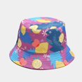 thumbnail image 4 of LinYooLi Womens Bucket Hat Fresh Fruit Pattern Reversible Men Fisherman Hat Teen Unisex Travel Sport Sun Protection Basin Hat, 4 of 7