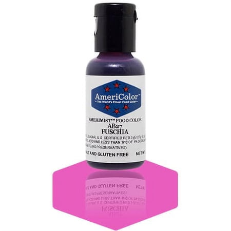 AmeriColor AmeriMist Fuchsia, .65 Ounce, Airbrush Food Color
