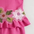 thumbnail image 7 of Xyant Toddler Baby Girl Clothes Knit Floral Fly Sleeve Tops Shorts Cute Summer Spring Outfits Infant Baby Girl Clothing Set (Hot Pink,12-18 Months), 7 of 7