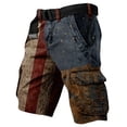 thumbnail image 2 of Men's Casual Loose Fit Multi-Pockets Military Cargo Shorts Camo Print Cargo Shorts with Multiple Pockets and Relaxed Fit Mint Green XXXL, 2 of 4