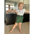 thumbnail image 4 of Toddler Baby Girl Clothes Set Short Sleeve Top Shorts Summer Outfits (2-3T, Green), 4 of 6