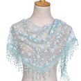 thumbnail image 3 of ManxiVoo Women's Layered Lace Wrap Belt Skirt Asymmetrical Flowy Tie Waist Scarf Cover Up Beach Vacation, 3 of 4