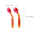 thumbnail image 2 of 1 Set Baby Spoon Fork Feeding Tableware Baby Assistant Food Spoon and Fork Set, 2 of 8