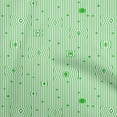 thumbnail image 1 of oneOone Velvet Green Fabric Stripes Quilting Supplies Print Sewing Fabric By The Yard 58 Inch Wide, 1 of 4