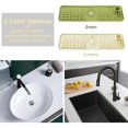 thumbnail image 5 of Sink Splash Guard with Toothbrush Holder, Silicone Sink Draining Mat Behind Faucet, Suitable for Kitchen Bathroom Protection, 5 of 5