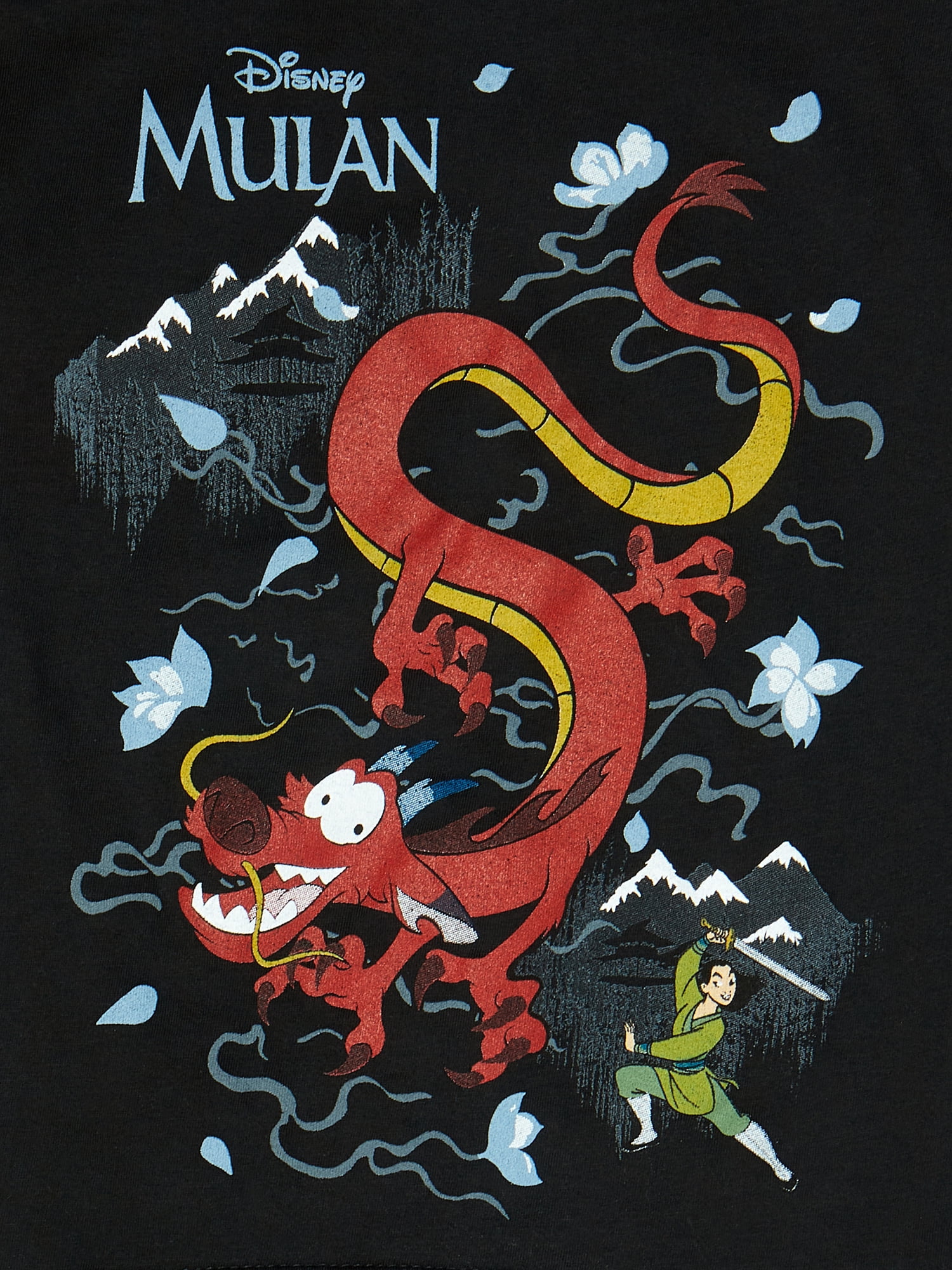 4-18 Short Scene Mulan T-Shirt Graphic Disney Sleeve Boys Mulandia