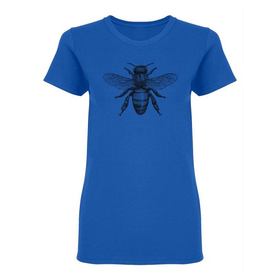Vintage Honey Bee Shaped T-Shirt Women -Image by Shutterstock, Female XX-Large