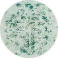 thumbnail image 1 of Ahgly Company Machine Washable Indoor Round Abstract Magic Mint Green Area Rugs, 5' Round, 1 of 7