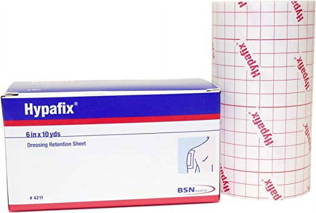 BSN Medical Hypafix Dressing Retention Sheet Roll 6"x10 Yards | Surgical Tape | Medical Adhesive Tape Wound Care | Non-Irritating First Aid Tape | Self-Adhesive Hypoallergenic Tape for Sensitive Skin