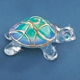 thumbnail image 4 of Glass Baron Tiffany the Turtle Handcrafted Glass Figurine with 22k Gold Trim, 4 of 4