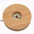 thumbnail image 3 of LED Light Base Wooden LED Display For Crystal Glass Art Illuminated Wooden Base Romantic Display For Crystal Glass, 3 of 5