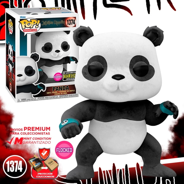 Funko Pop Panda #1374 Flocked Exclusivo Ee Jujutsu Kaisen Anime Manga Original Funko Cuerpo Maldito