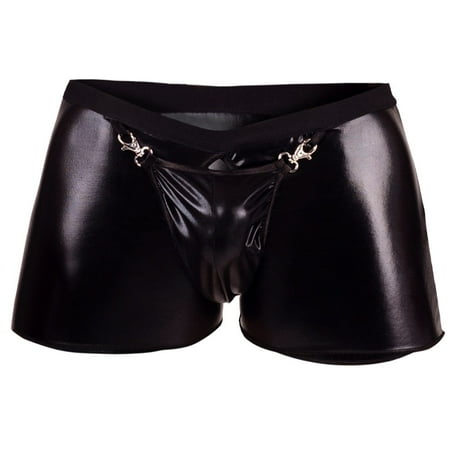 Tanghaowl Mens Seductive Lingerie Leather Open Crotch Bodysuit Underpants plus Size Women s Lingerie
