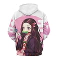thumbnail image 3 of Kamado Nezuko Unisex Sweatshirts Loose Pullover Sweater Hooded Hoodie 3D Printing Jacket Winter Fall Clothes M, 3 of 7