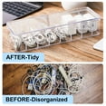 thumbnail image 4 of Organizador de cables Tatuo, 4 unidades con 40 bridas de plástico transparente, 4 of 7