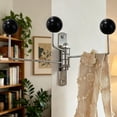 thumbnail image 5 of Lenkho Decorative Swivel Metal Wall Hook, Foldable Coat Rack Hook, Multi‑Purpose Wall‑Mount Hanger for Clothes, Hats, Bags, Ideal for Bathroom, Kitchen & Bedroom Storage, 5 of 6