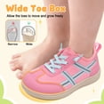 thumbnail image 6 of Barerun Toddler Shoes Boys Girls Non-Slip Tennis Shoes Flats,Wide, Pull-On, Square Toe,DarkPink,9 Toddler, 6 of 9