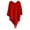 Red, variant on Women's Fashion 2-in-1 Fringed Hooded Knitted Shawl Versatile Travel Warm Outer Cloak Beige