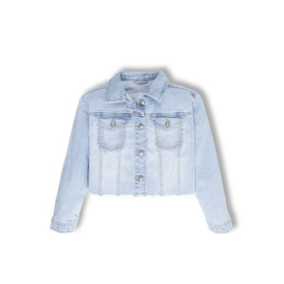 Wonder Nation Girls Denim Jacket, Sizes 4-18 & Plus