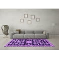 thumbnail image 3 of Ahgly Company Indoor Rectangle Persian Purple Traditional Area Rugs, 8' x 10', 3 of 4