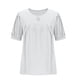 thumbnail image 5 of Camisas de Manga Corta para las Mujeres Casual Color Sólido Cuello Redondo Blusa, Poliéster Ligero Primavera Y Verano Superior, 5 of 8