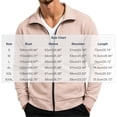 thumbnail image 3 of XRoczxe Men's Full Zip Up Track Jacket, Stand Collar Solid Color Sweatshirt, Casual Long Sleeve Lightweight Coat with Pockets for Spring Fall Daily Wear, 3 of 7