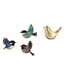 thumbnail image 1 of Pájaro para colgar en la pared,Arte de pared de pájaros de madera Decoración de pared de pájaros voladores de madera,Figura de pájaros,Figura de pájaro dorado,decoración del, 1 of 8