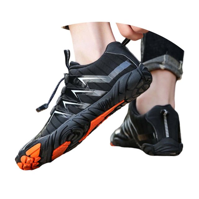 Dsscvnef Chaussures de Randonnée pour Femmes Légères Confortables pour Activités Extérieures avec Fermeture Élastique à Cordon Semelle Plate Douce