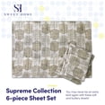 thumbnail image 2 of Sábanas Sweet Home Collection Monaco King, tamaño 6 unidades, 2 of 7