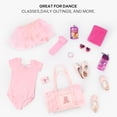 thumbnail image 4 of Bolsa de lona Mibasies para niñas de 4 a 6 niños, rosa con letra, 4 of 9
