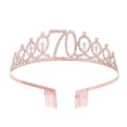 thumbnail image 2 of Rose Gold Finally 12/16/18/21/30/40/50/60/70/80/90 Birthday Sash And Crown For Women 21st Birthday And Sash Set For Women Birthday Decorations Birthday Queen Crowns, 2 of 4