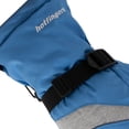 thumbnail image 3 of HOTFINGERS Adult Female Snow-Line Winter Gloves, Color: Washed Blue/Heather Gray, Size: L, 3 of 5