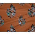 thumbnail image 4 of oneOone Polyester Lycra Fabric Leaves & Floral Block Printed Craft Fabric BTY 56 Inch Wide, 4 of 5