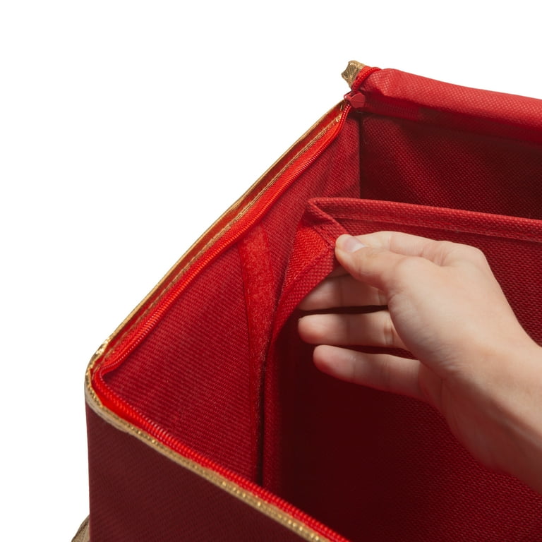 Simplify Gift Bag Organizer 10.5 x 16 x 16 Red