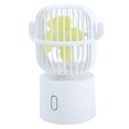 thumbnail image 1 of Mini Ventilador, Ventilador De Escritorio Gran Angular Recargable USB De 3 Velocidades Para Viajes Para La Oficina Para El Hogar ANGGREK Blanco, 1 of 8