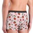 thumbnail image 3 of KLL Floral Strawberr Men's Cotton Boxer Briefs Underwear-Medium, 3 of 8