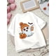 thumbnail image 1 of Kids' Halloween T-Shirt - Cotton, Comfortable & Stylish, Cute Cartoon Ghost with Pumpkin & Bat Design, Round Neck, Casual Fit for Boys & Girls, Perfect for Spring/Summer, Halloween Shirts, 1 of 6