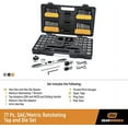 thumbnail image 2 of GearWrench 77 Piece SAE/Metric Ractcheting Tap and Die Set - 3887, 2 of 5