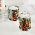 thumbnail image 2 of Yayeee 2 Pack Qtip Holder Bathroom Cotton Swab Canister with Lid Clear Dispenser Set, Red Tomatoes, 2 of 6