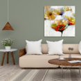 thumbnail image 2 of Fleurs Color spotted - Toile 36"x36 Pouces - Impression à la Demande, 2 of 5