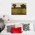 thumbnail image 4 of Nawypu Framed Canvas Print Wall Art Sage Green Forest Tree FLower Field Landscape Nature Wilderness Illustrations Fine Art Farmhouse Floral Botanical Calm Relax Cozy for Bedroom, 4 of 4