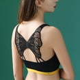 thumbnail image 5 of PMVFHDE Sports Bra Women Plus Size Push Up Racerback Yoga Workout Top Wirefree Seamless Gym Fitness Activewear Black, 5 of 7