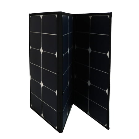UPC: 0840271004372 | AIMS 60W Portable Foldable Solar Panel with Built in Carrying Case – Monocrystalline