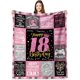 thumbnail image 1 of LHSHID Teenage Girls 18th Birthday Gifts Throw Blanket Happy 18th Birthday Decorations Blanket for Girls Birthday Gifts for 18 Year Old Girl Daughter Bestie Sister 30"x40", 1 of 7