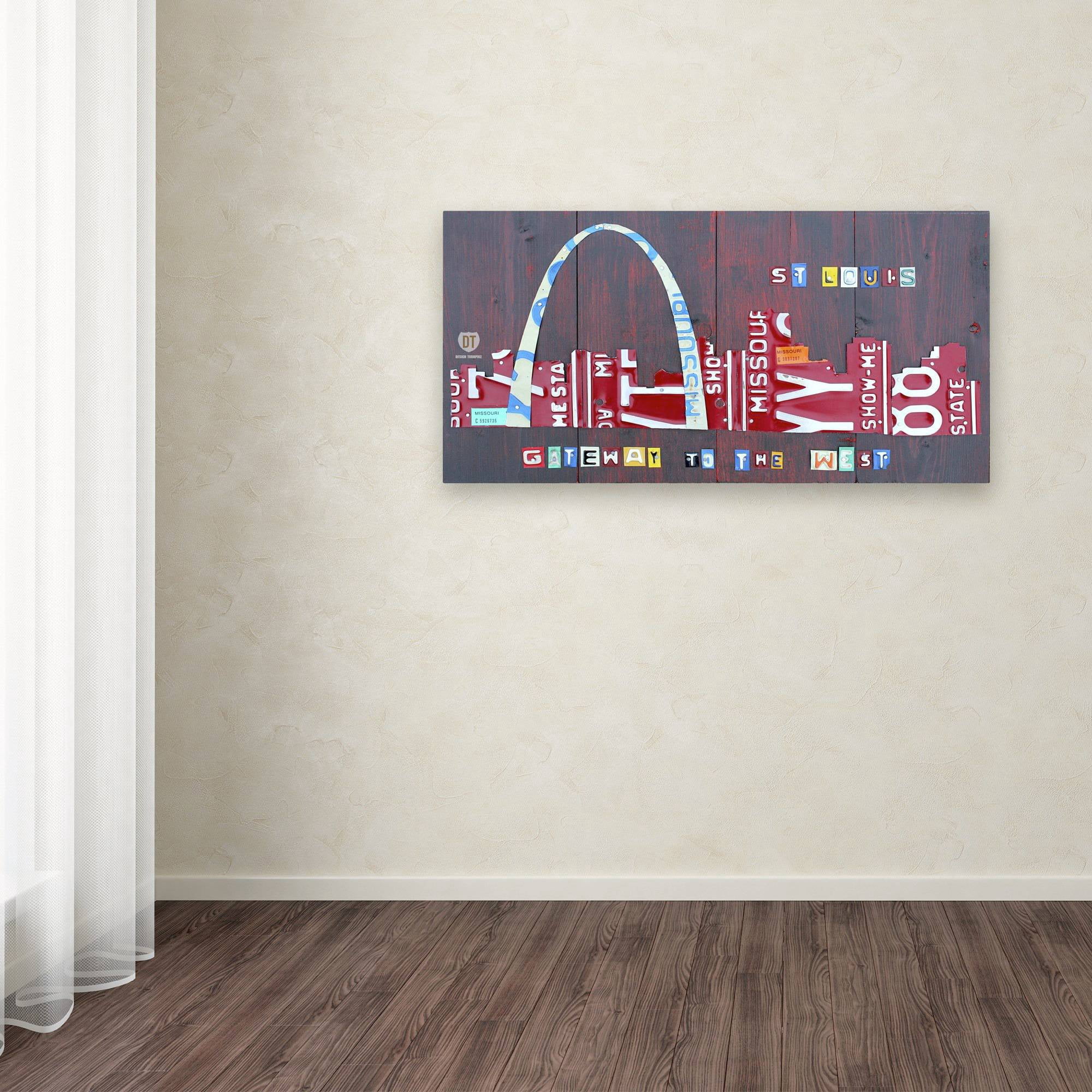 Trademark Fine Art 'St. Louis Skyline' Canvas Art by Design Turnpike