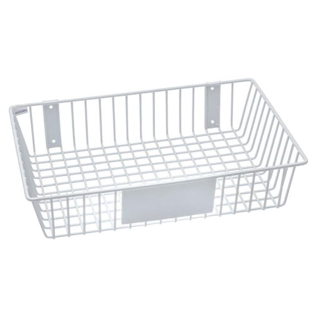 RACKEM RACKS 9179-W Panier en Fil Métallique 18 x 12 x 4 Po - Blanc